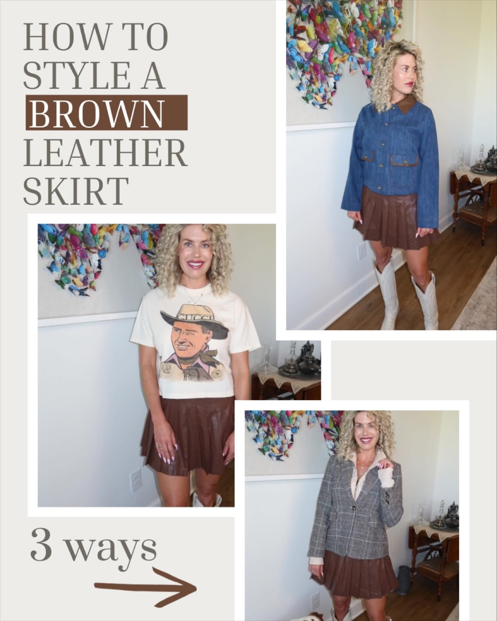 Brown Skort