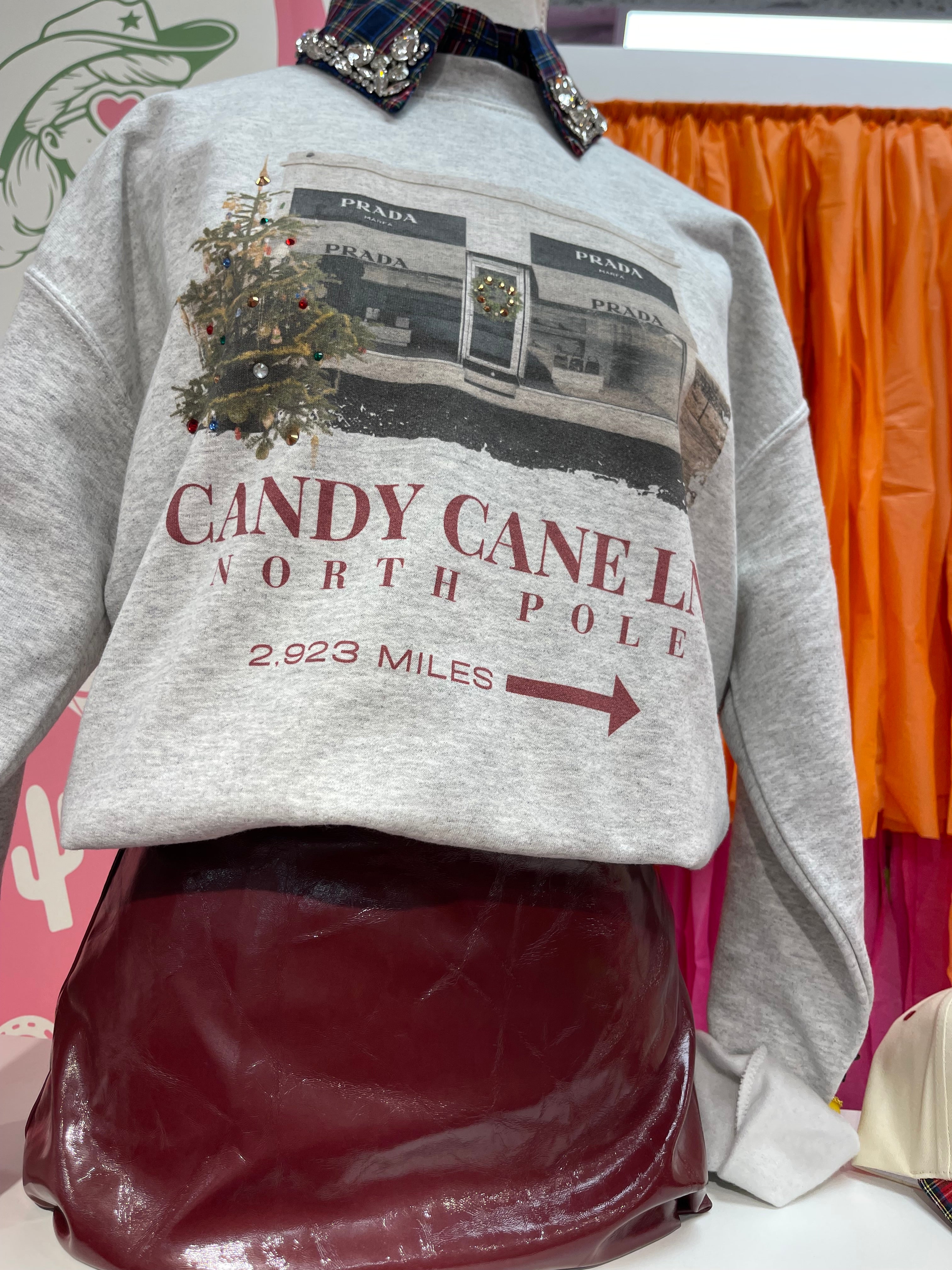 Candy Cane Prada Sweatshirt