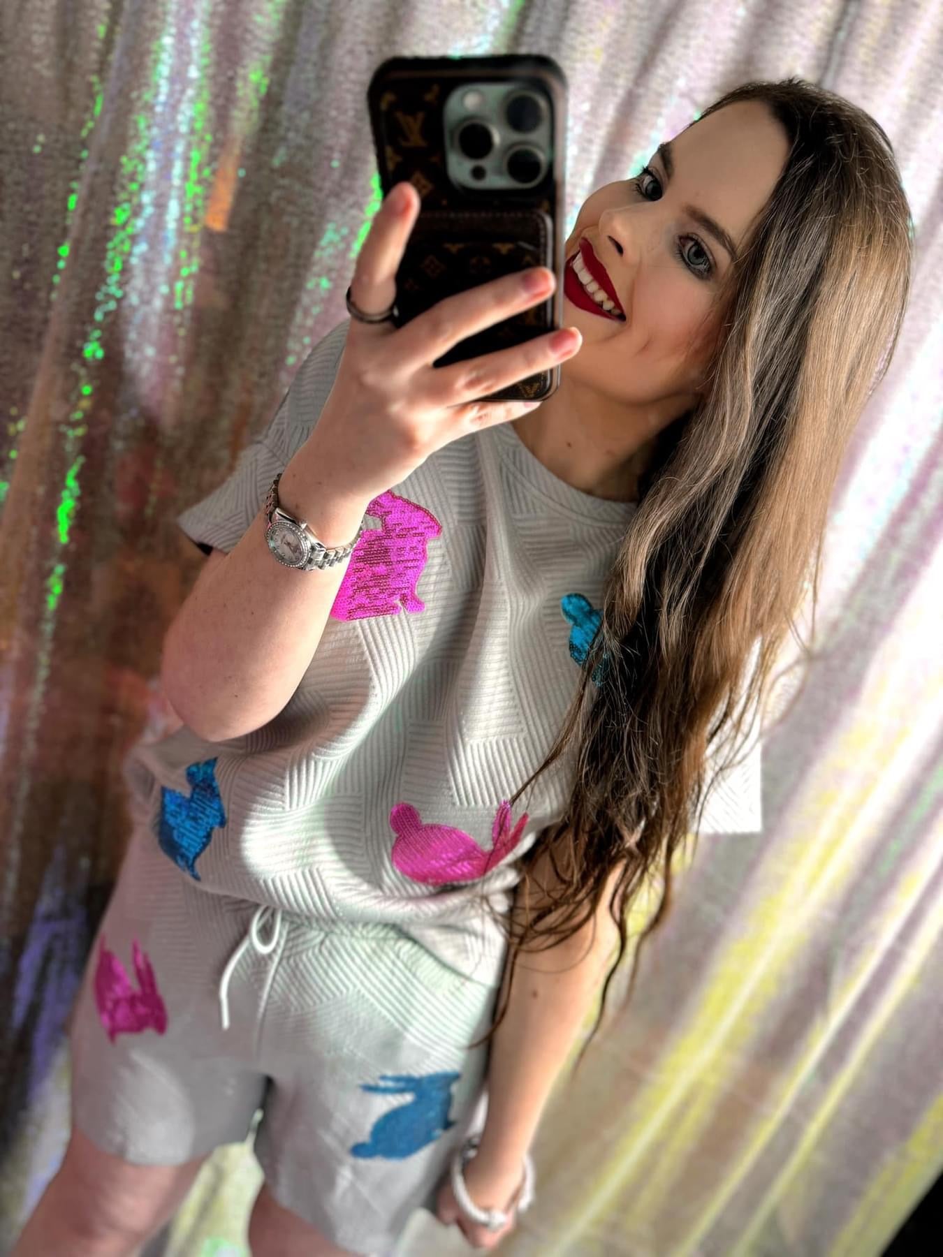 Bunny Sequin Set