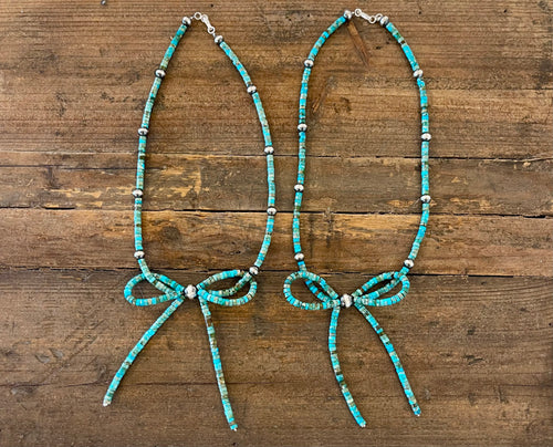 Bow Turquoise Necklace