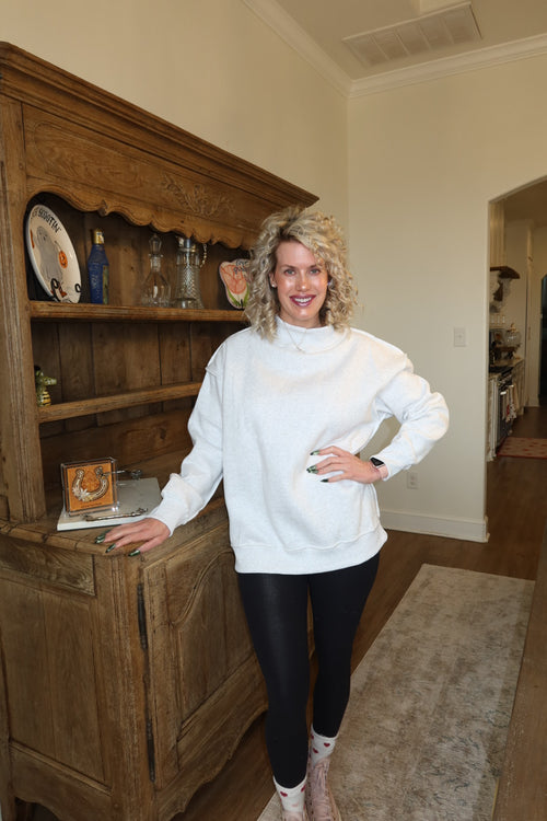 Mock Neck Sweatshirt