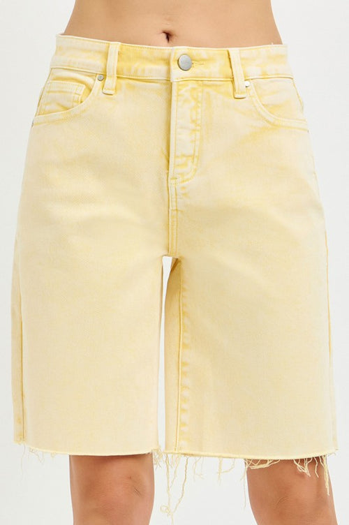 Yellow Bermuda Shorts