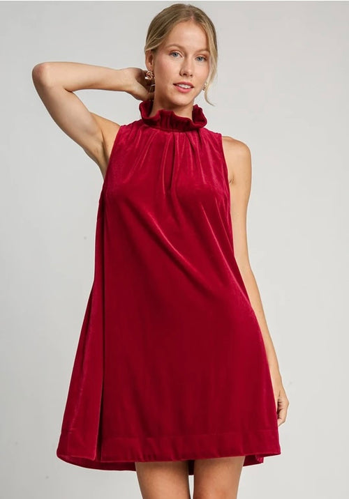 Red Velvet Dress