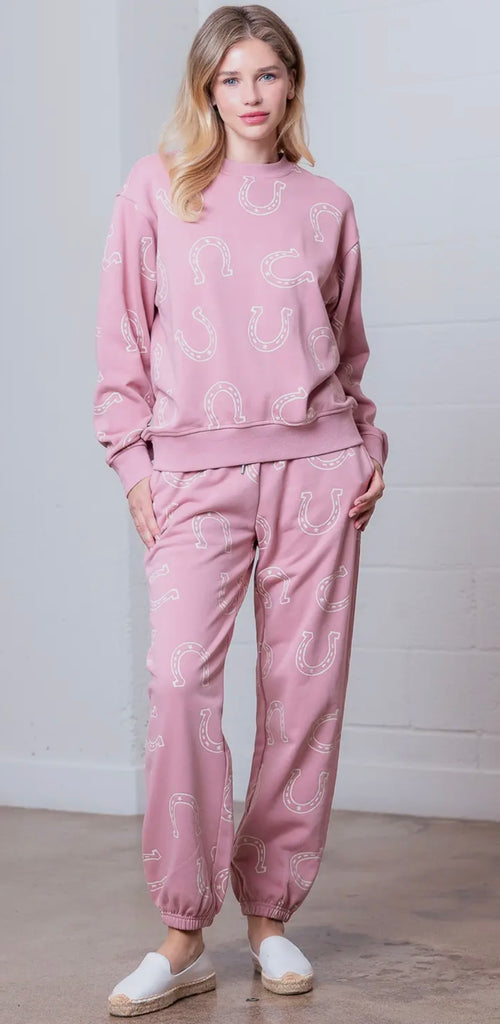 Pink Horseshoe Set