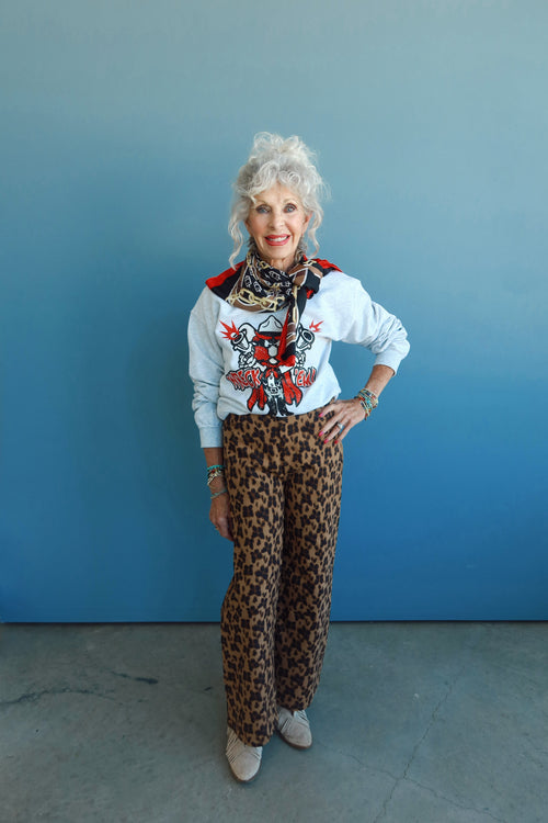Animal Print Jeans