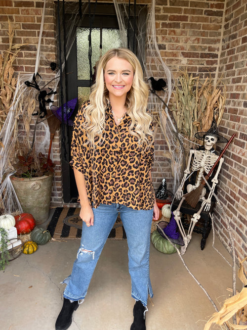 Kayla Leopard Blouse