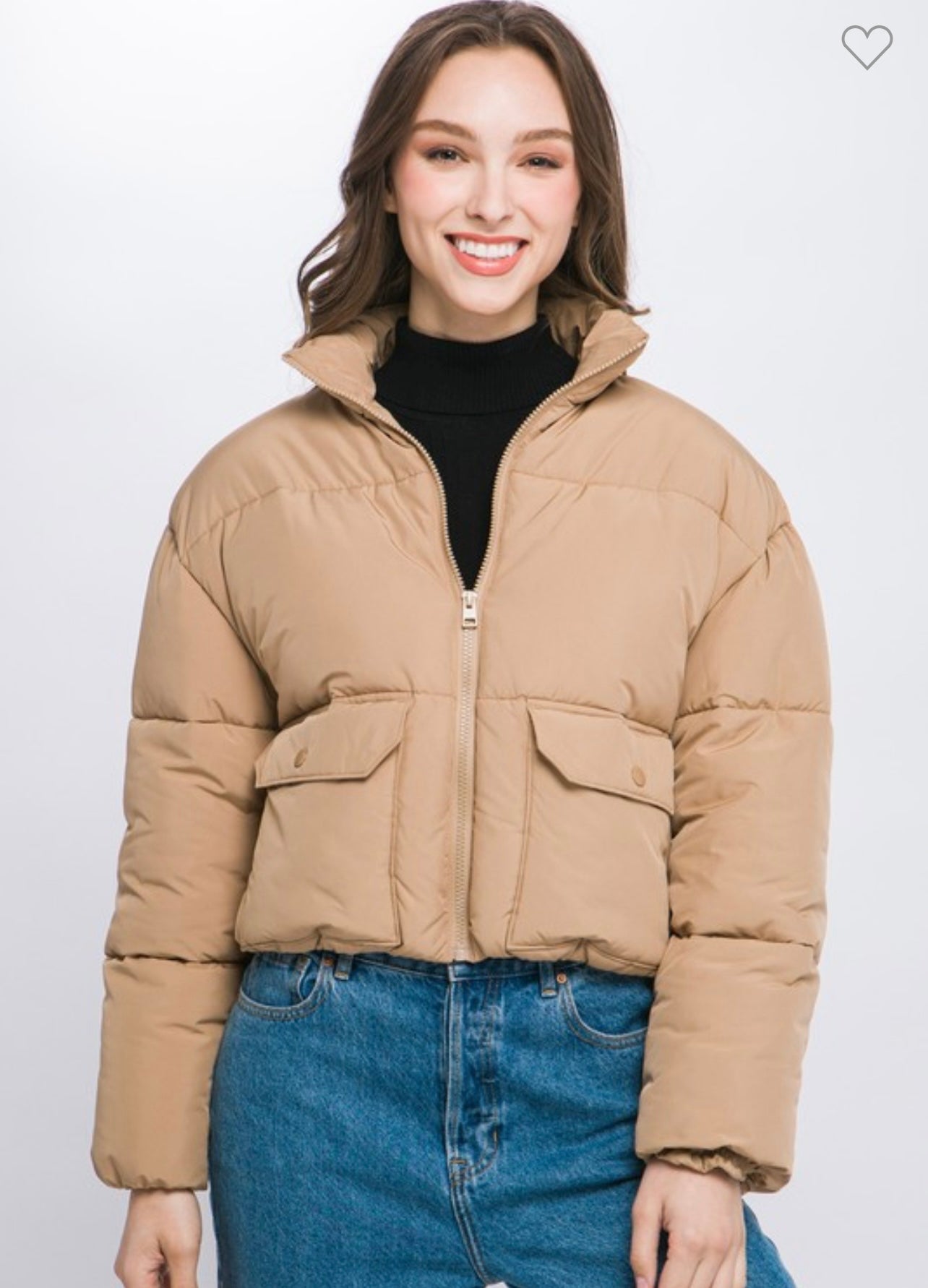 Puffer Jacket With Pockets