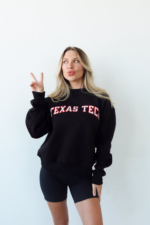 Texas Tech Mock Neck Swestshirt