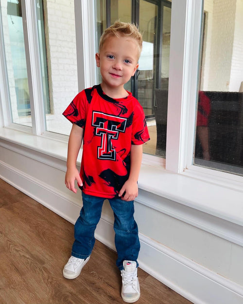 Texas Tech Red Raiders Marble
Boys Red Short Sleeve T-Shirt