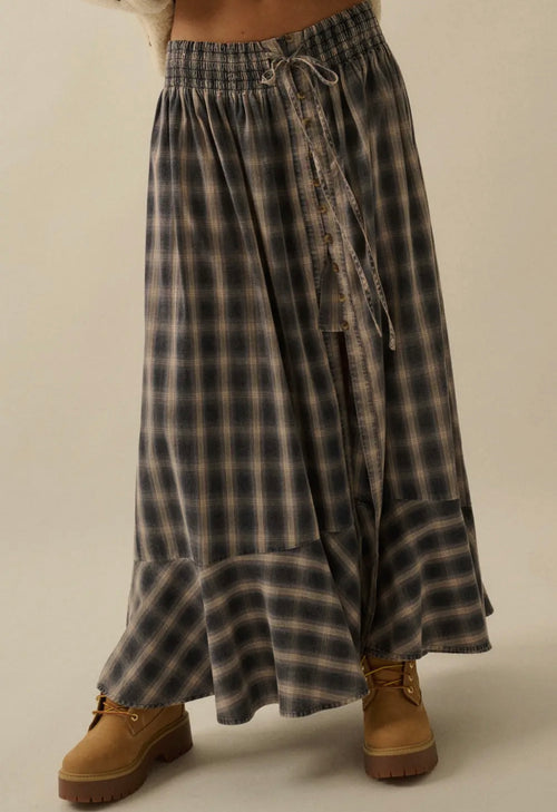 Plaid Flannel Skirt