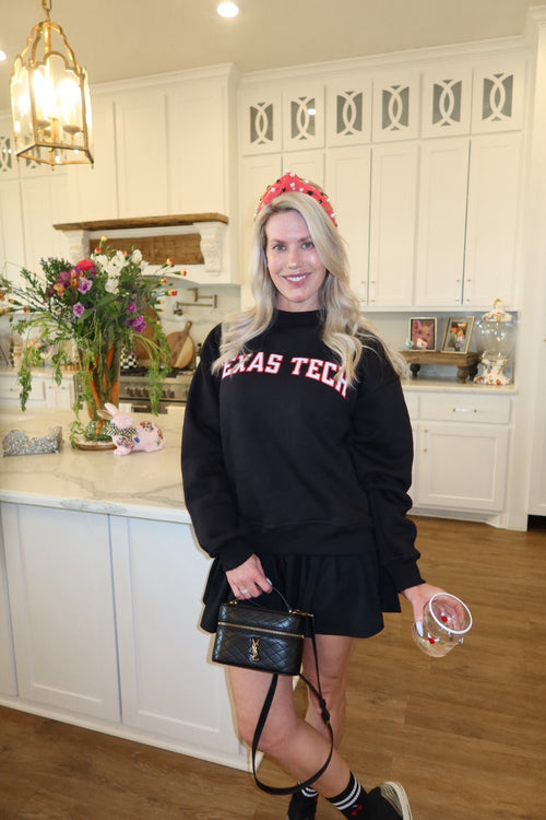 Texas Tech Mock Neck Swestshirt