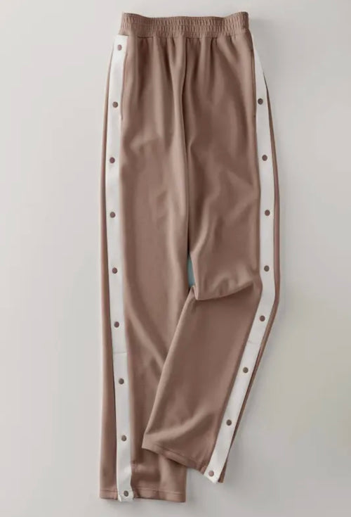 Snap Button Track Pants