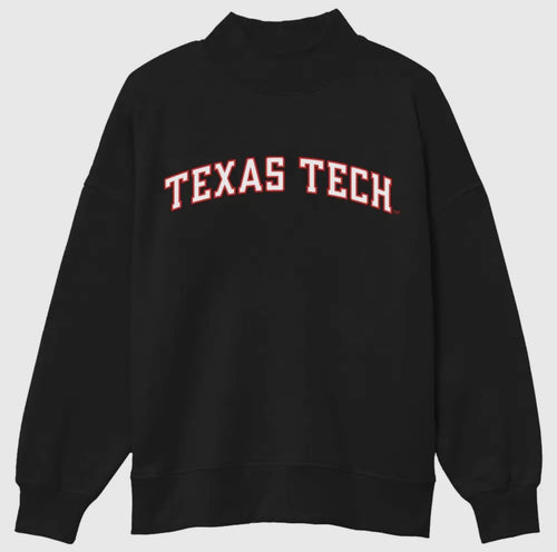 Texas Tech Mock Neck Swestshirt