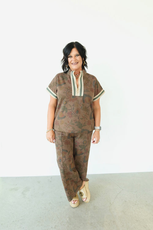 Katie Floral Pant Set