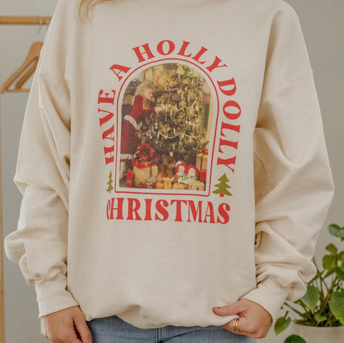 Holly Dolly Christmas Sweatshirt
