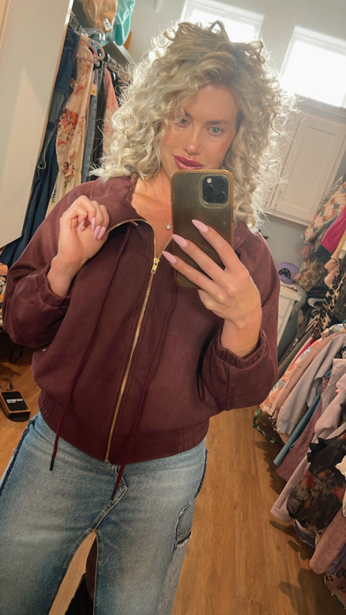 Merlot Suede Jacket