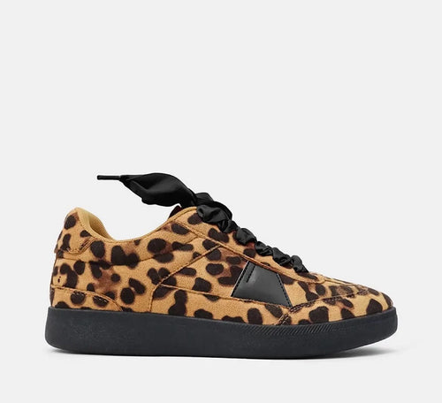 Leopard Ribbon Sneaker