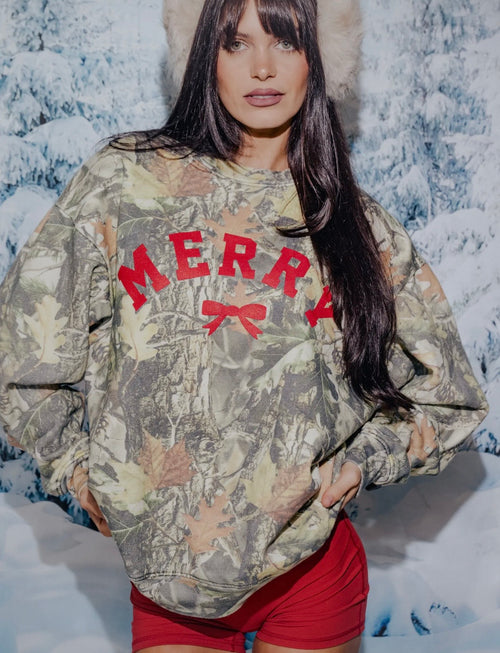 Merry Camo Sweatshirt