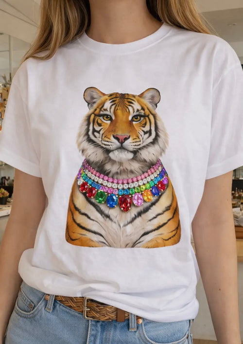 Jeweled Tiger Tee
