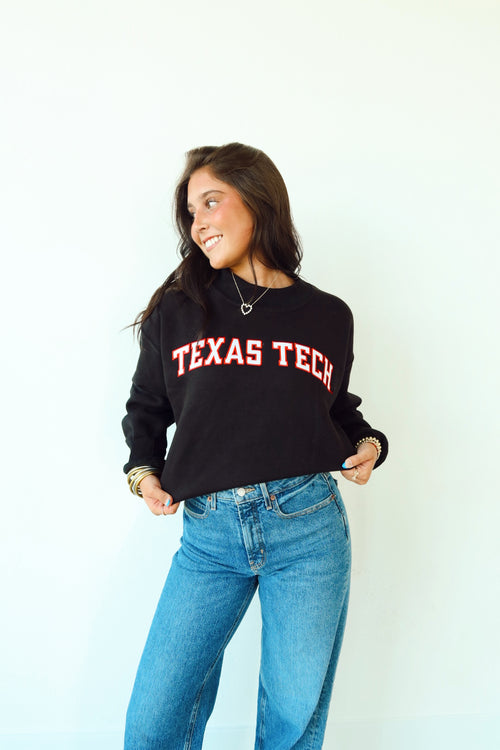 Texas Tech Mock Neck Swestshirt