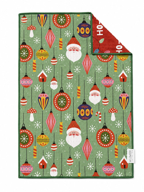 HO HO HOLIDAY MICROFIBER - HAND TOWEL