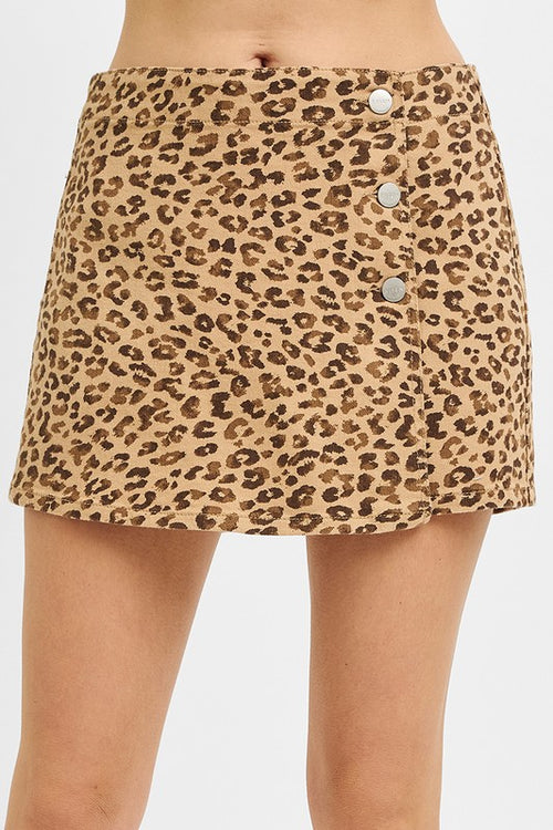 Leopard Skort