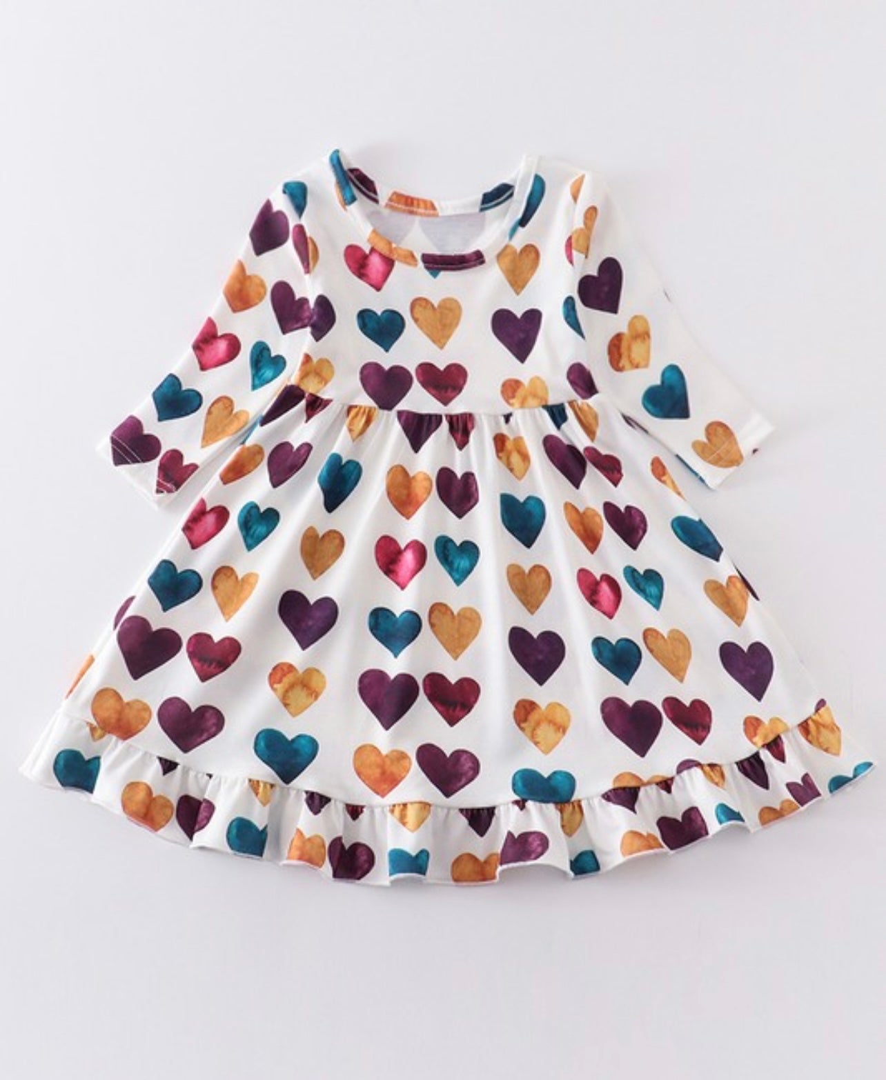 Multicolor Heart Dress