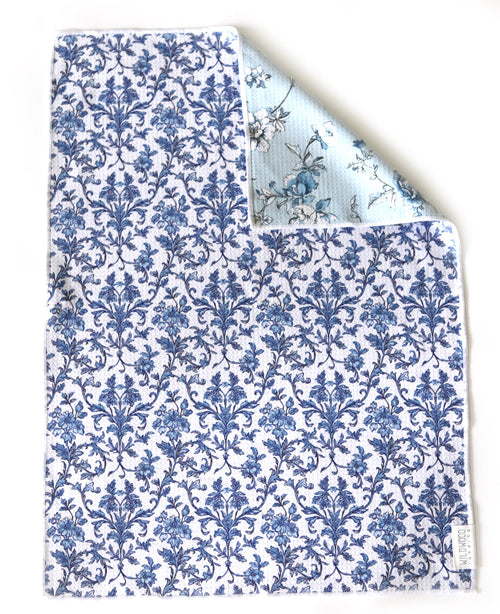 BLUE WILLOW MICROFIBER - HAND TOWEL