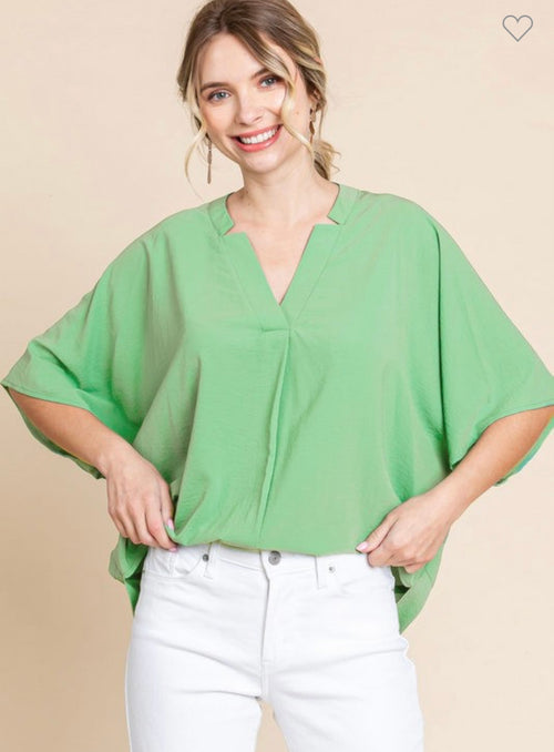 Green Dolman Top