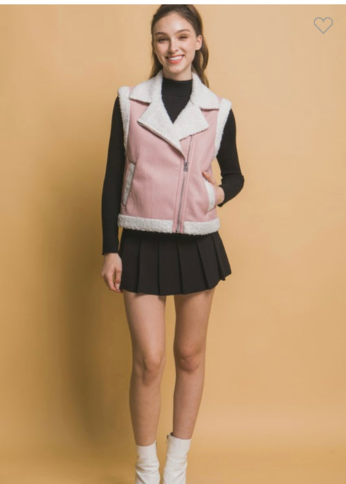 Faux Leather Vest