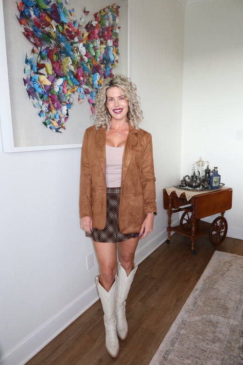 Suede Blazer