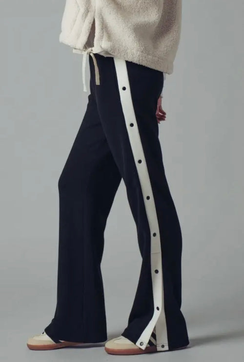 Snap Button Track Pants