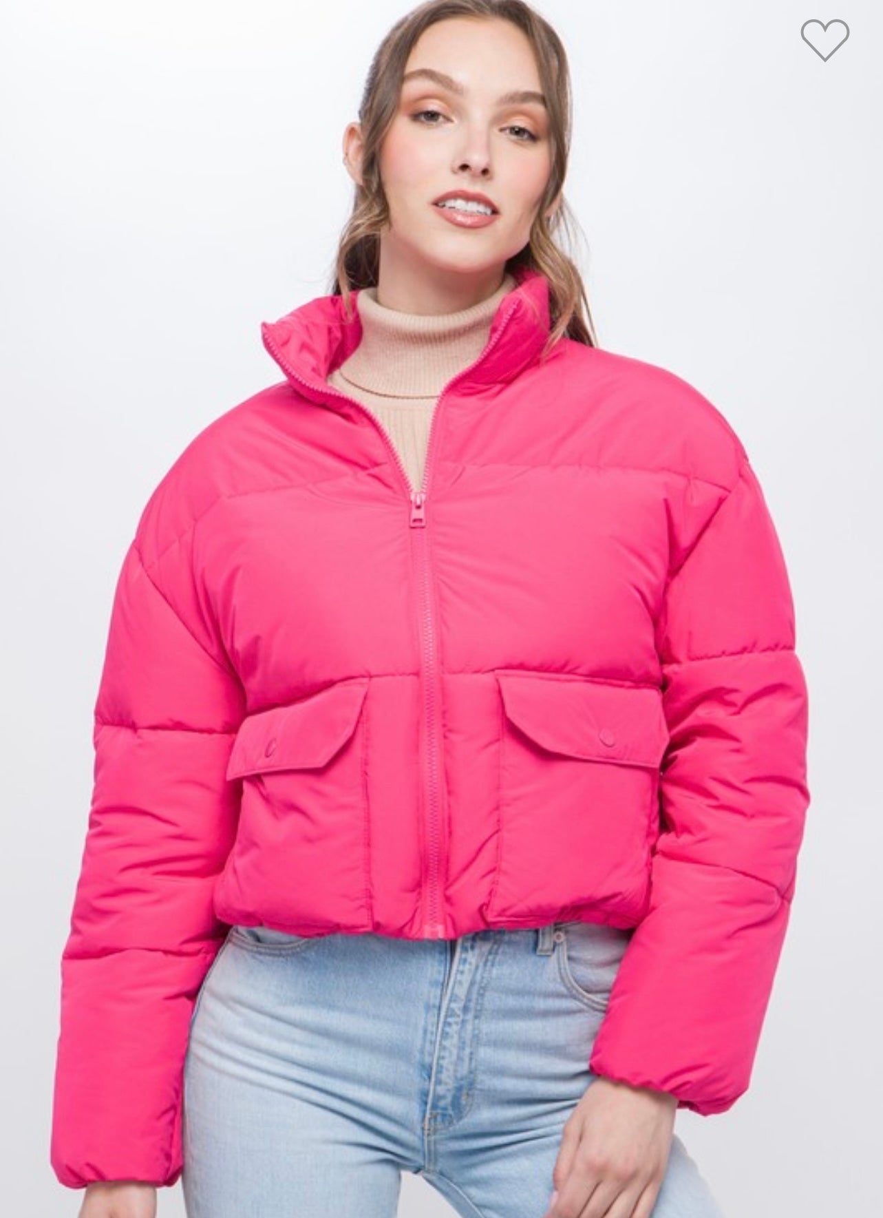 Puffer Jacket With Pockets