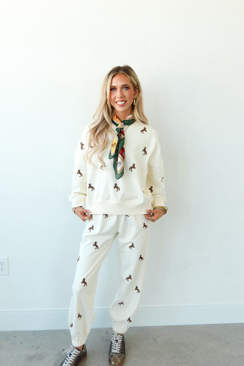 Horse Embroidered Set